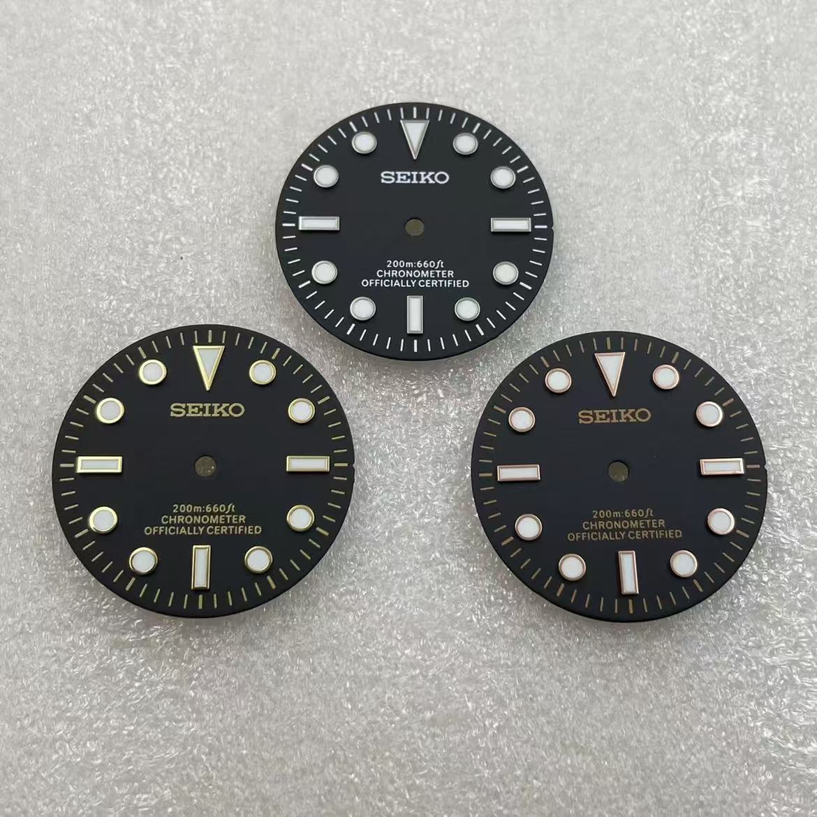 Custom SeikoDial submarine 200m:660ft