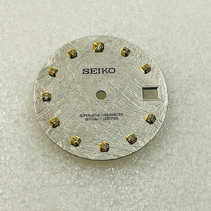 Custom SeikoDial Meteorite patterned diamond