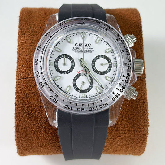 SeikoMod Daytona Panda Clear Case