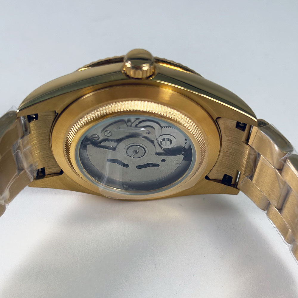 SeikoMod Sky-Dweller Gold Black Classic