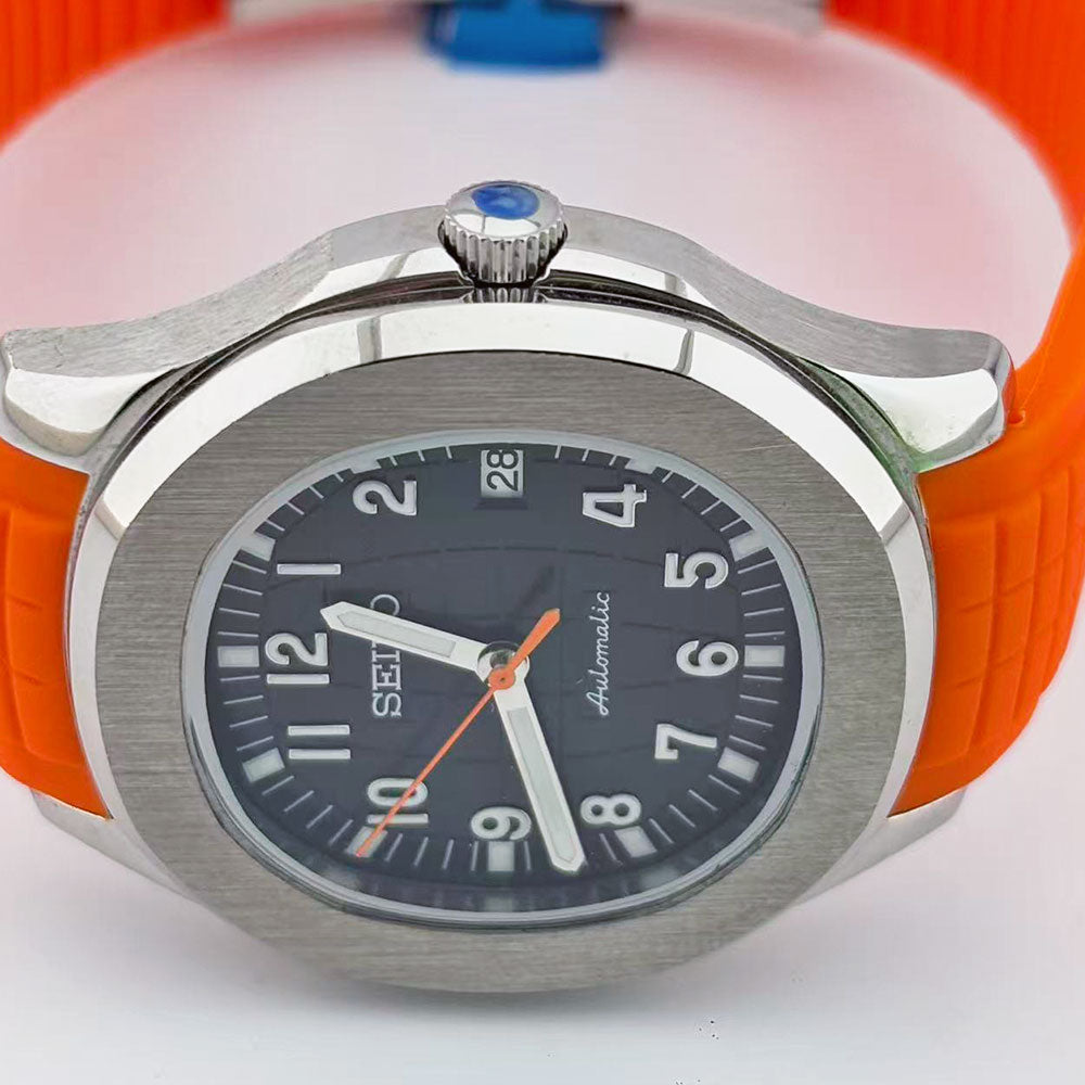 SeikoMod Aquanaut Black Orange