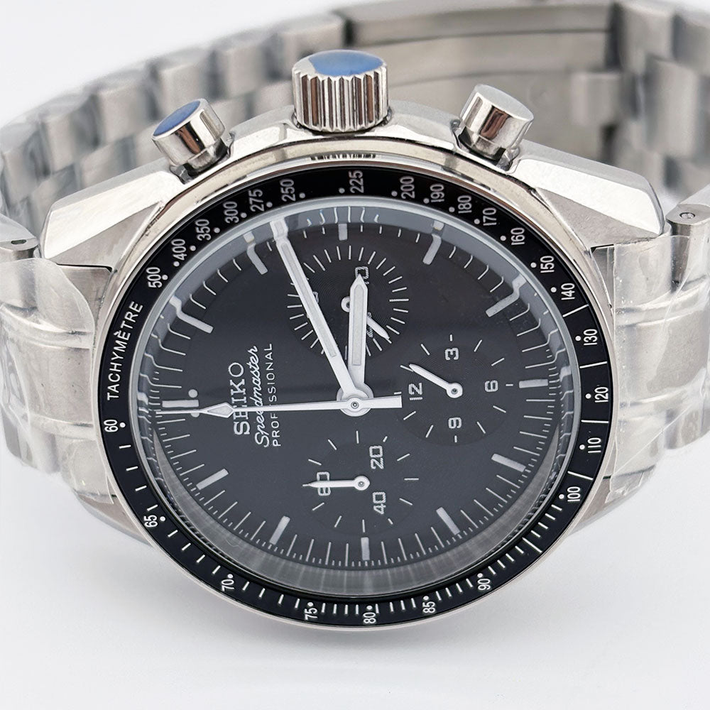 SeikoMod Speedmaster Moonwatch - Black