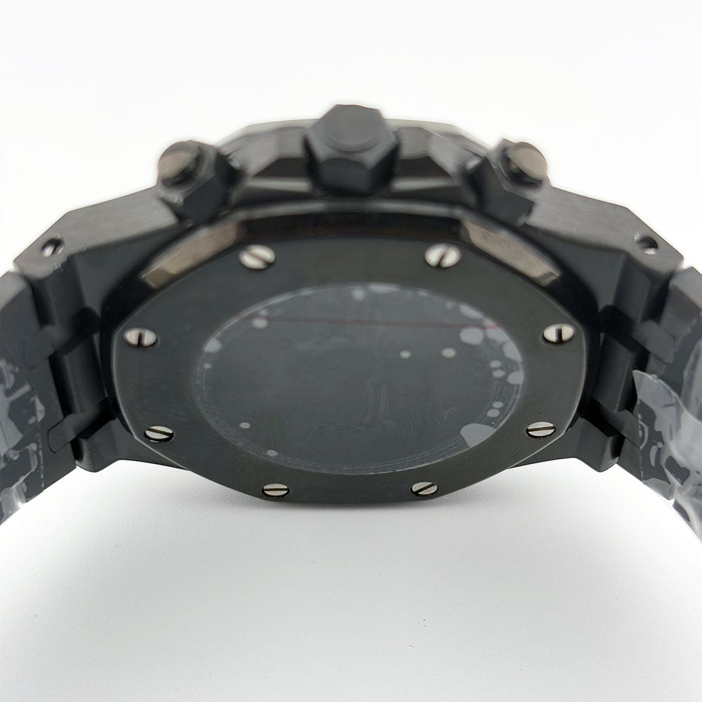 SeikoMod Royal Oak Chronograph Black Panther