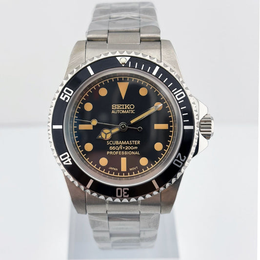 SeikoMod Submariner Vintage Black