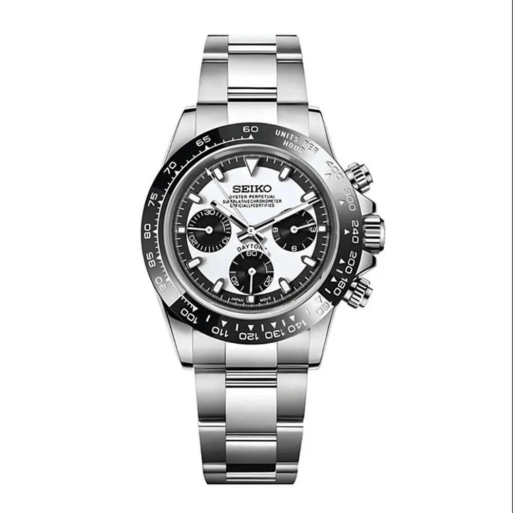 SeikoMod Daytona White Ceramic