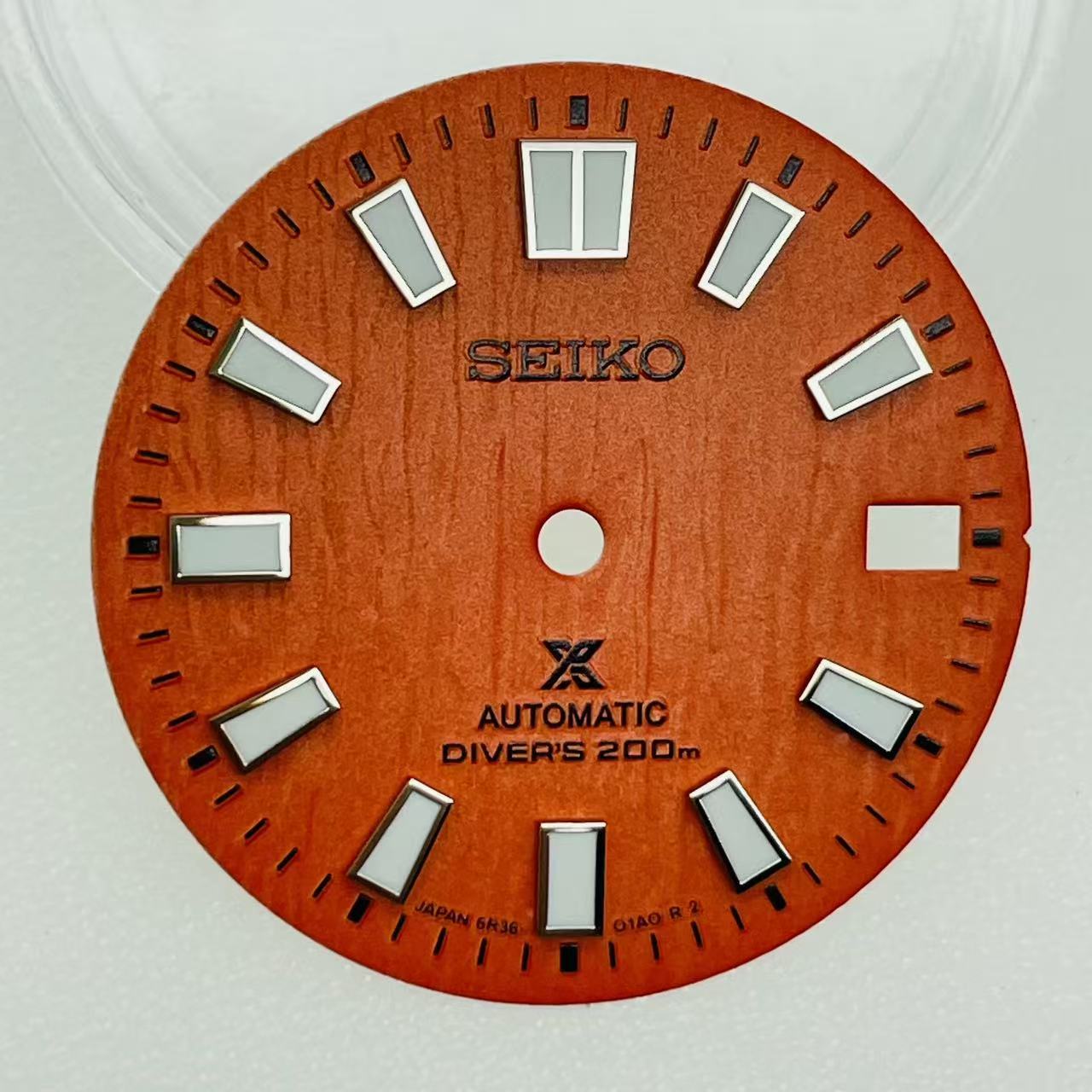 Custom SeikoDial tree grain