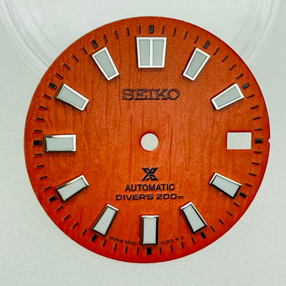 Custom SeikoDial tree grain