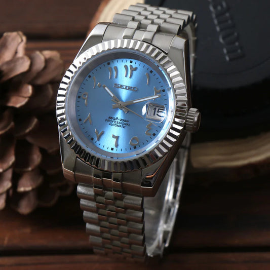 SeikoMod Datejust Blue Arabic