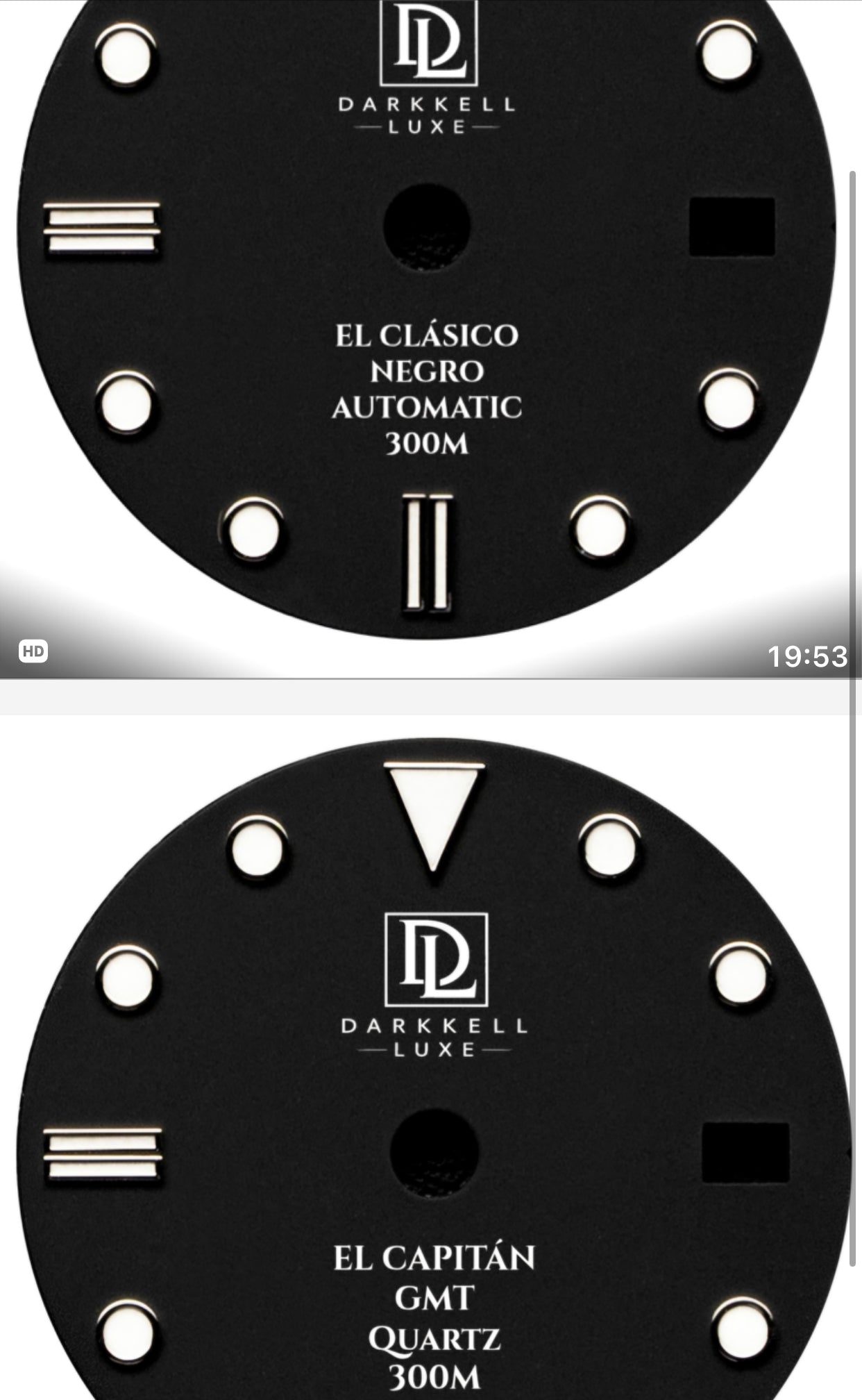 Two custom dial