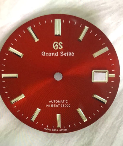 2 brown dials, 1 red