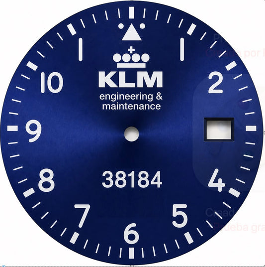 Brown, blue, two custom dial