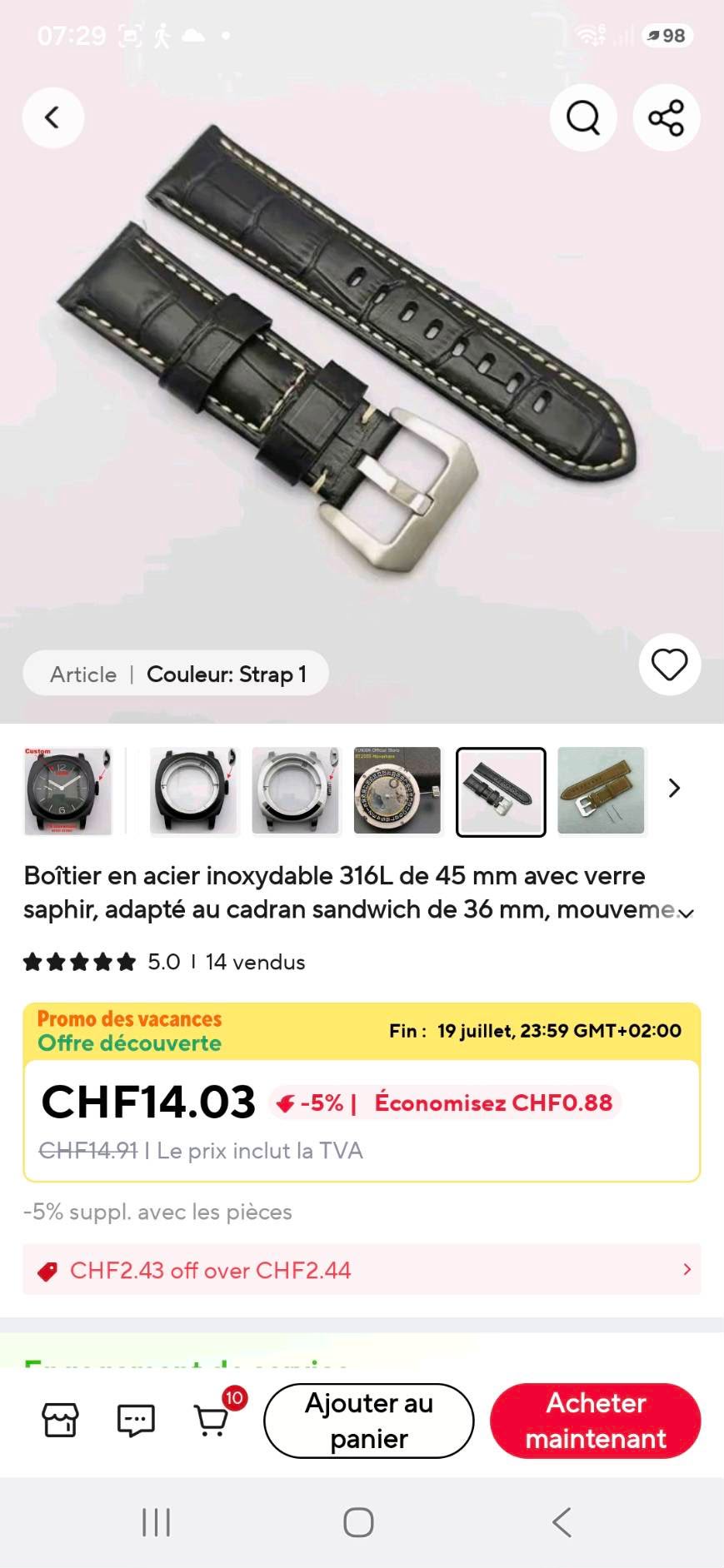 Custom watch