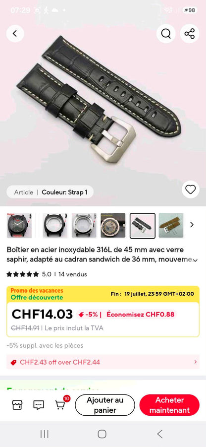 Custom watch