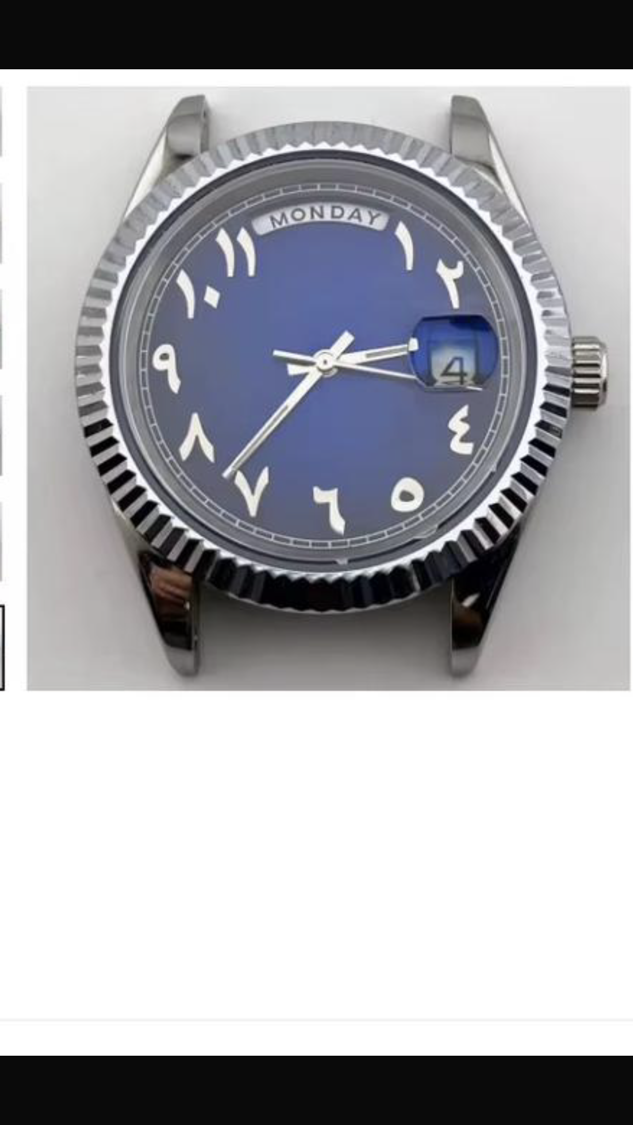 Silver, rose gold, metal patch, A dial, a watch.