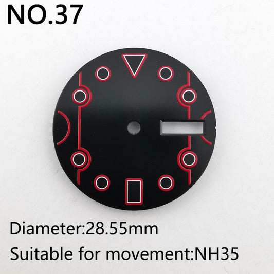 Custom Dial Black red