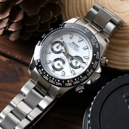 SeikoMod Daytona  White Panda