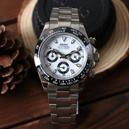 SeikoMod Daytona  White Panda