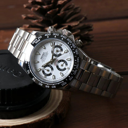 SeikoMod Daytona  White Panda
