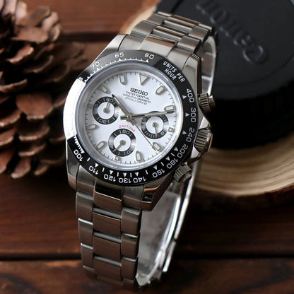 SeikoMod Daytona  White Panda