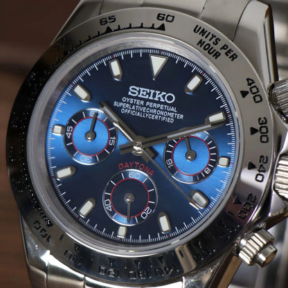SeikoMod Daytona Blue