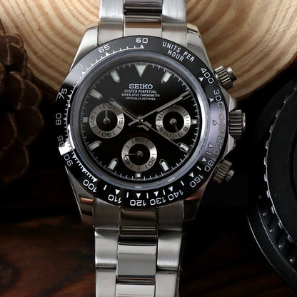 SeikoMod Daytona Black Ceramic