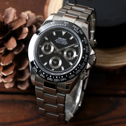 SeikoMod Daytona Black Ceramic
