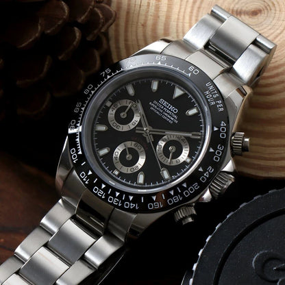 SeikoMod Daytona Black Ceramic