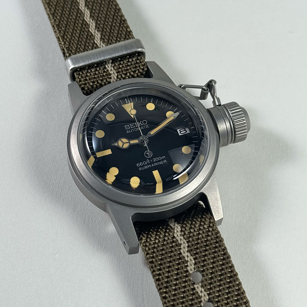 SeikoMod Submariner Vintage Black kettle
