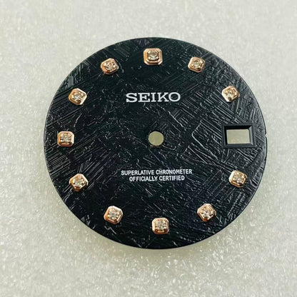 Custom SeikoDial Meteorite patterned diamond