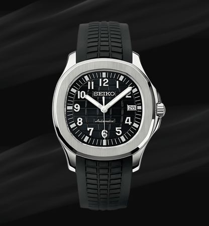 SeikoMod Aquanaut Silver Black