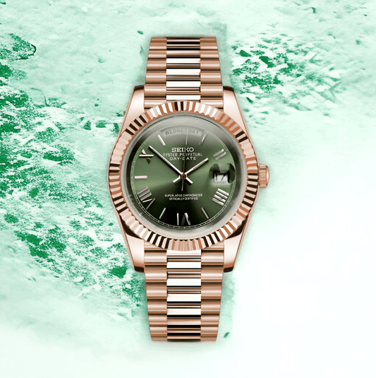 SeikoMod Day-Date Mint Green