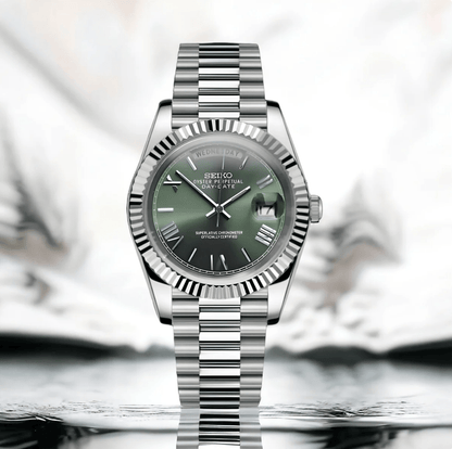 SeikoMod Day-Date Olive Green