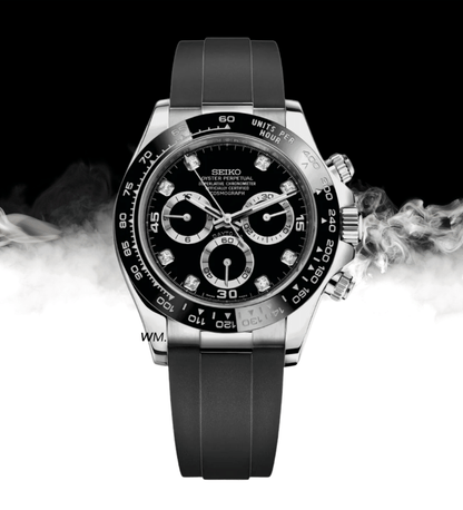 SeikoMod Daytona Black Gem