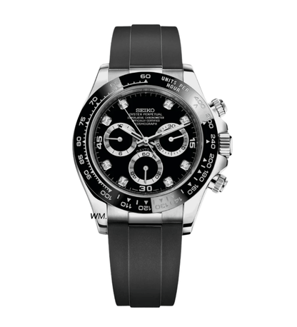 SeikoMod Daytona Black Gem