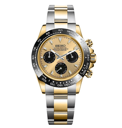 SeikoMod Daytona Gold