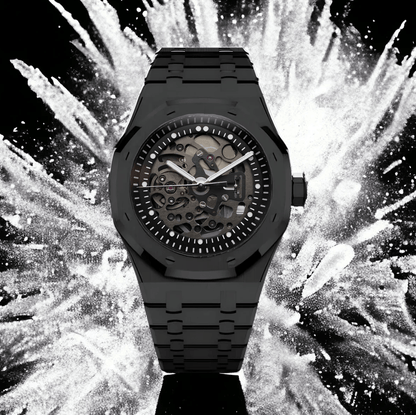 SeikoMod Royal Oak Skeleton Black
