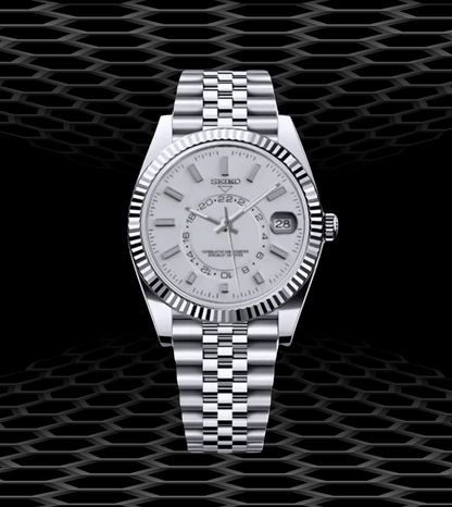 SeikoMod Sky-Dweller Classic White
