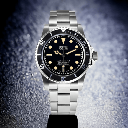 SeikoMod Submariner Vintage Black